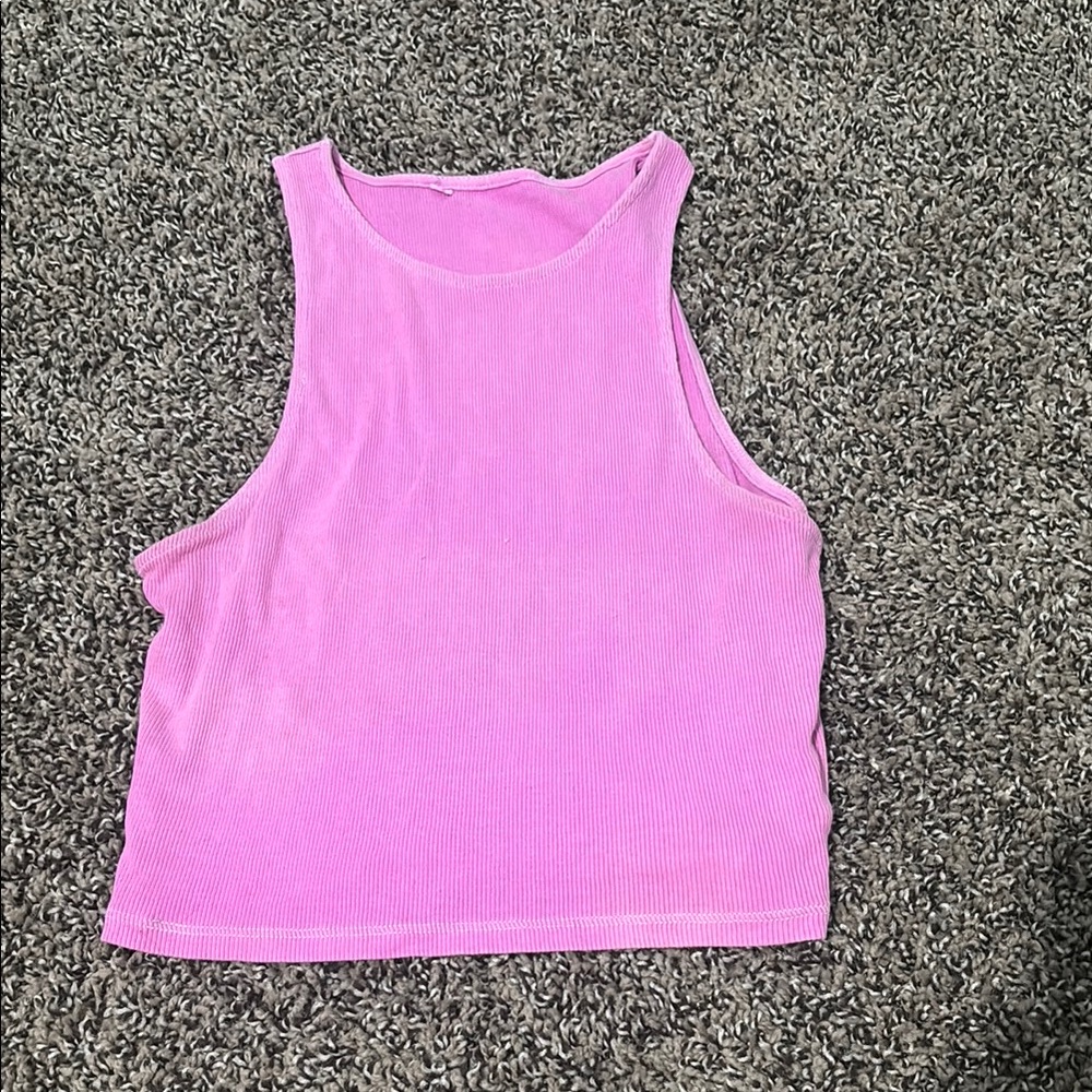 Pink fitted Sleeveless Women's Top